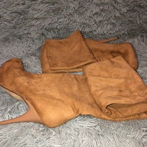 Tan Over The Knee Boots